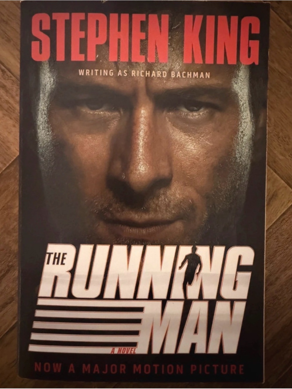 Stephen King "The Running Man" Paperback - Bold Black & Red Cover